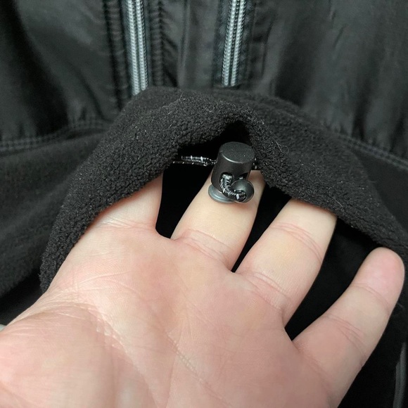 New Balance full zip fleece three pocket adjustable waist long sleeve jacket - Picture 4 of 8